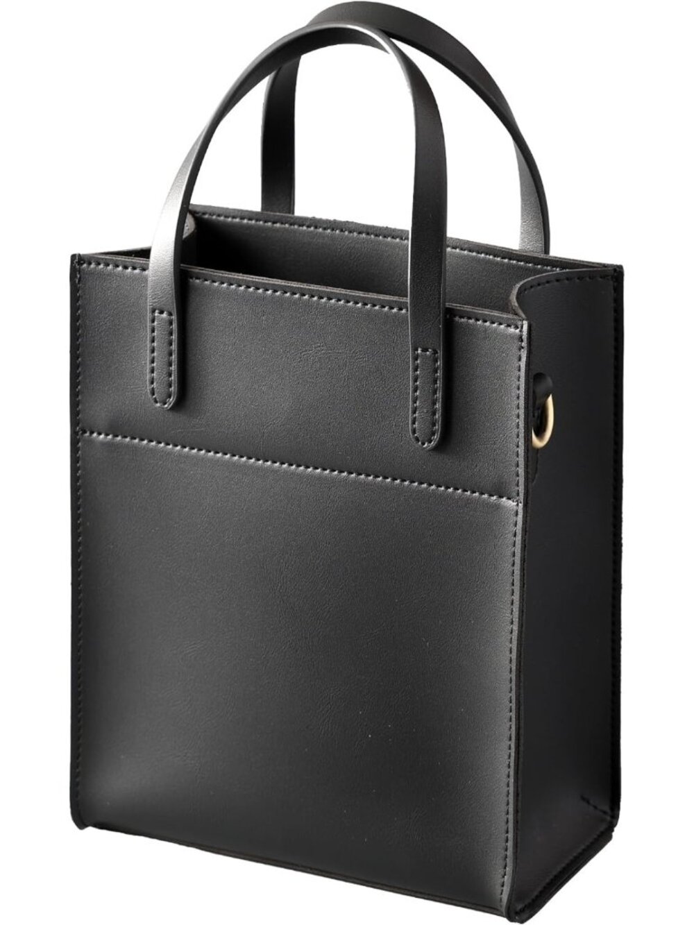 Chic Vintage Vegan Leather Mini Tote Bag - Cute Small Handle Purse for Women